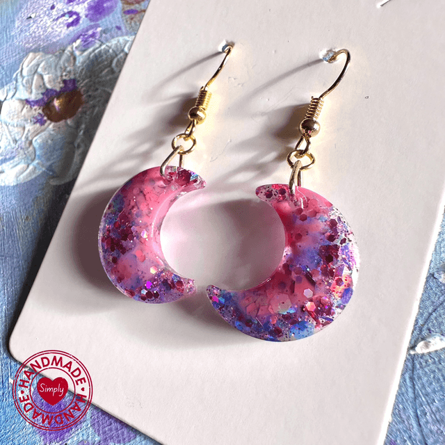 Earring Dangles - Pink Moon