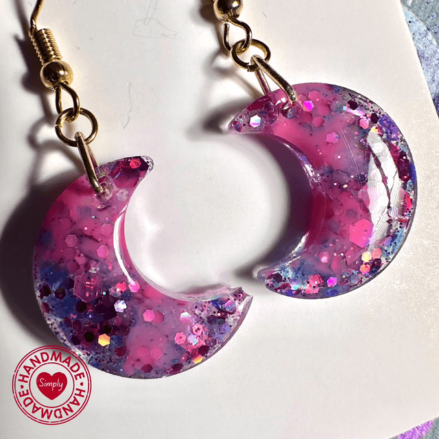 Earring Dangles - Pink Moon